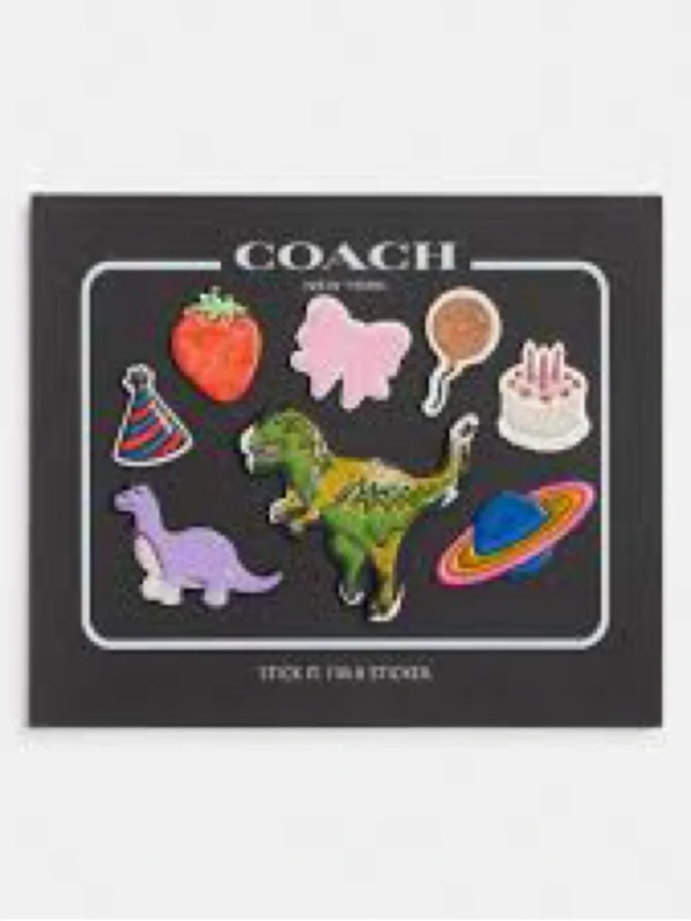 COACH Rexy 10th Anniversary Sticker Print Set - 7 Colorful Stickers